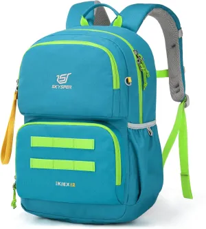 SKYSPER Kids Backpack for School 15" H Kindergarten Elementary Bookbag Children Travel Daypack for Camping