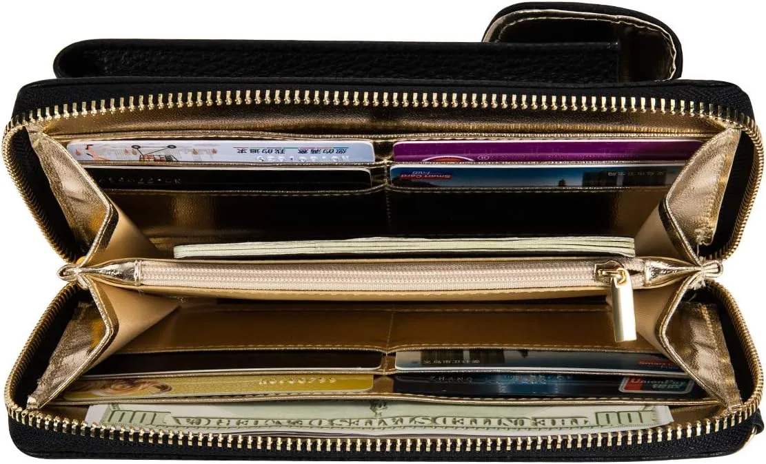 Small Crossbody Purse Cell Phone Wristlet Wallet for Women RFID