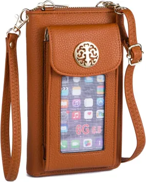 Small Crossbody Purse Cell Phone Wristlet Wallet for Women RFID