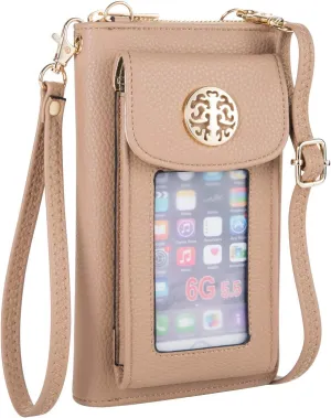 Small Crossbody Purse Cell Phone Wristlet Wallet for Women RFID