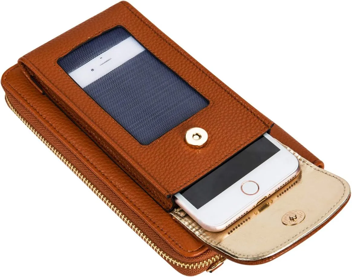 Small Crossbody Purse Cell Phone Wristlet Wallet for Women RFID