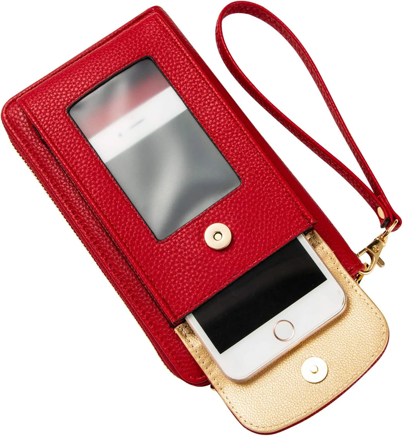 Small Crossbody Purse Cell Phone Wristlet Wallet for Women RFID