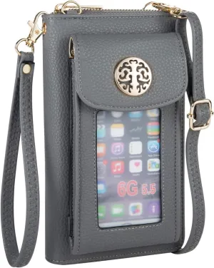 Small Crossbody Purse Cell Phone Wristlet Wallet for Women RFID