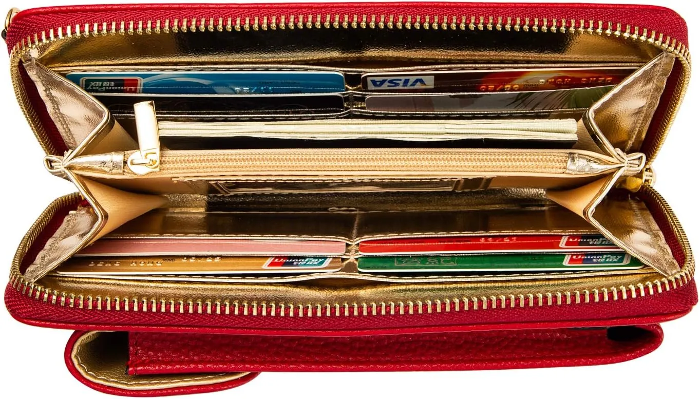 Small Crossbody Purse Cell Phone Wristlet Wallet for Women RFID