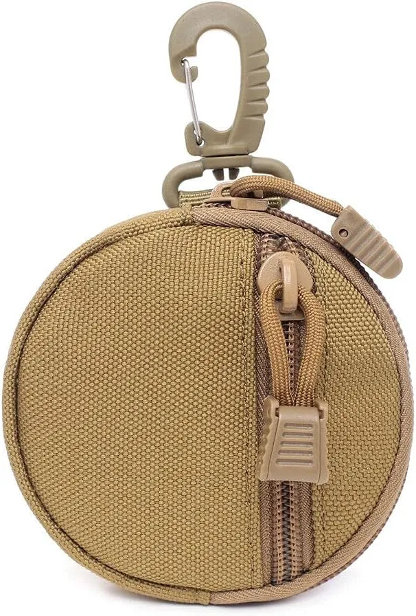 Small Multi-Function Molle Pouch Tactical EDC Pouch Bag Mini Key Wallet Holder Wireless Headset Pack Coin Purses Pouch Keychain Zipper Pocket