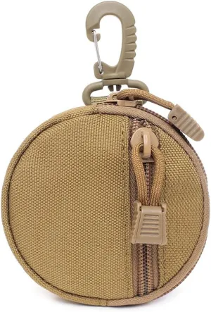 Small Multi-Function Molle Pouch Tactical EDC Pouch Bag Mini Key Wallet Holder Wireless Headset Pack Coin Purses Pouch Keychain Zipper Pocket