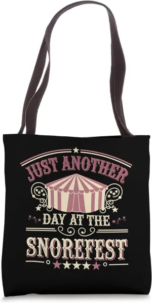 Snorefest Retro Circus Coworker Boss Parents School Office Tote Bag