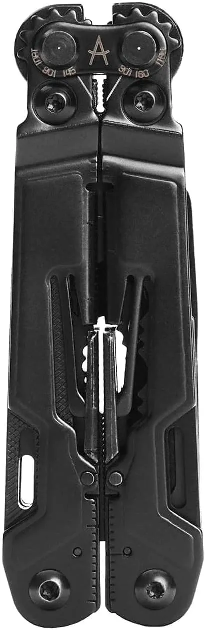 SOG PowerPint Mini Compact Stainless Steel Multi-Tool, 18 Lightweight Specialty Tools & SOG Multitool Pliers Pocket Knife, Black