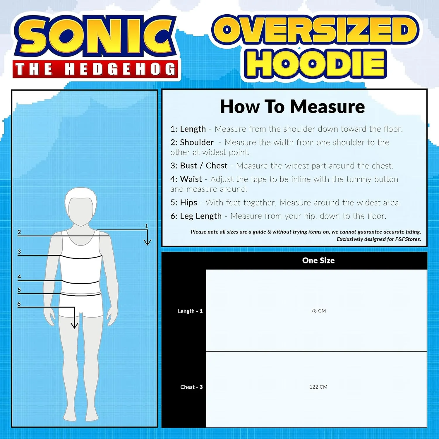 Sonic The Hedgehog Fleece Hoodie Blanket for Boys and Teenagers Oversized Fleece Poncho One Size Gaming Gifts for Boys