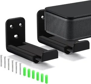 Soundbar Wall Mount Bracket,for Samsung,for Bose,for JBL,for Vizio,for LG,for Sony,for Sonos and Most Soundbars,Depth Adjustable 3.35"-5.32" Universal Sound Bar Accessories Travel Backpack