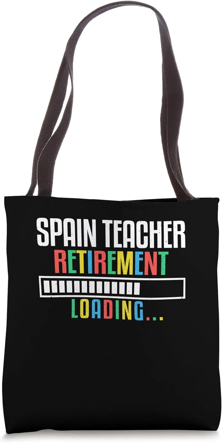 Spain Teacher Retirement Spanish Teacher Bilingual Tote Bag