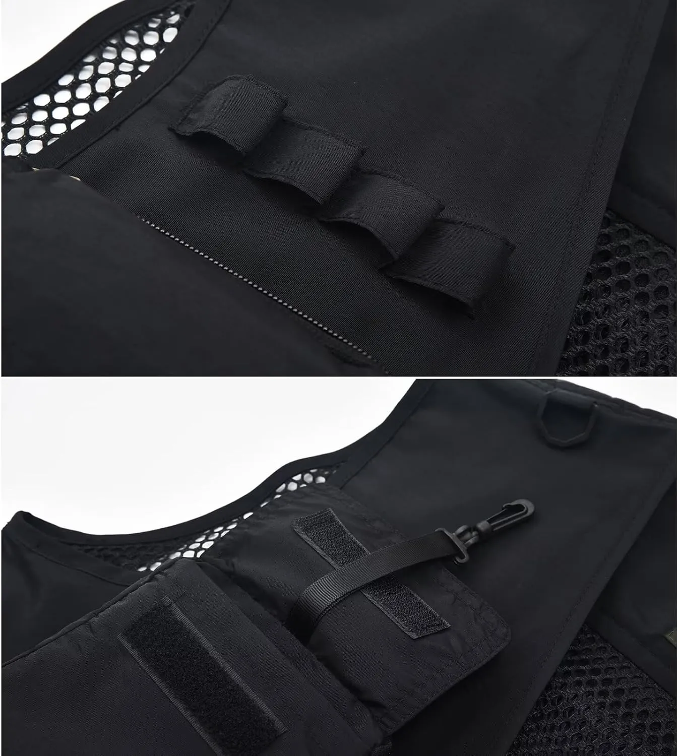 Spanye Mens Fishing Hunting Vest Outdoor Travel Utility Vest Tactical Work Jacket Multi Pocket