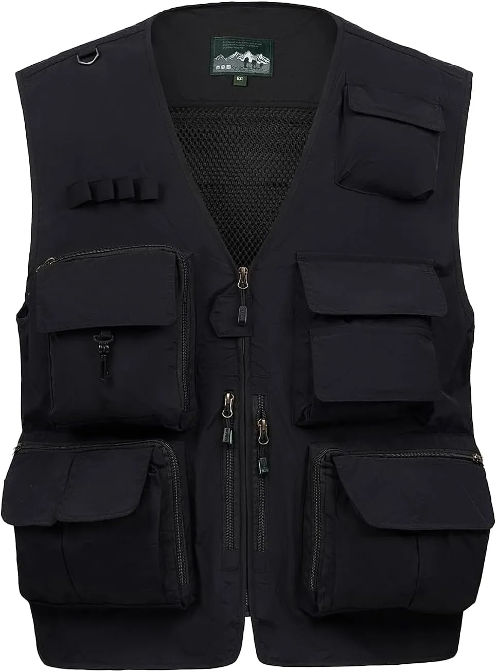 Spanye Mens Fishing Hunting Vest Outdoor Travel Utility Vest Tactical Work Jacket Multi Pocket