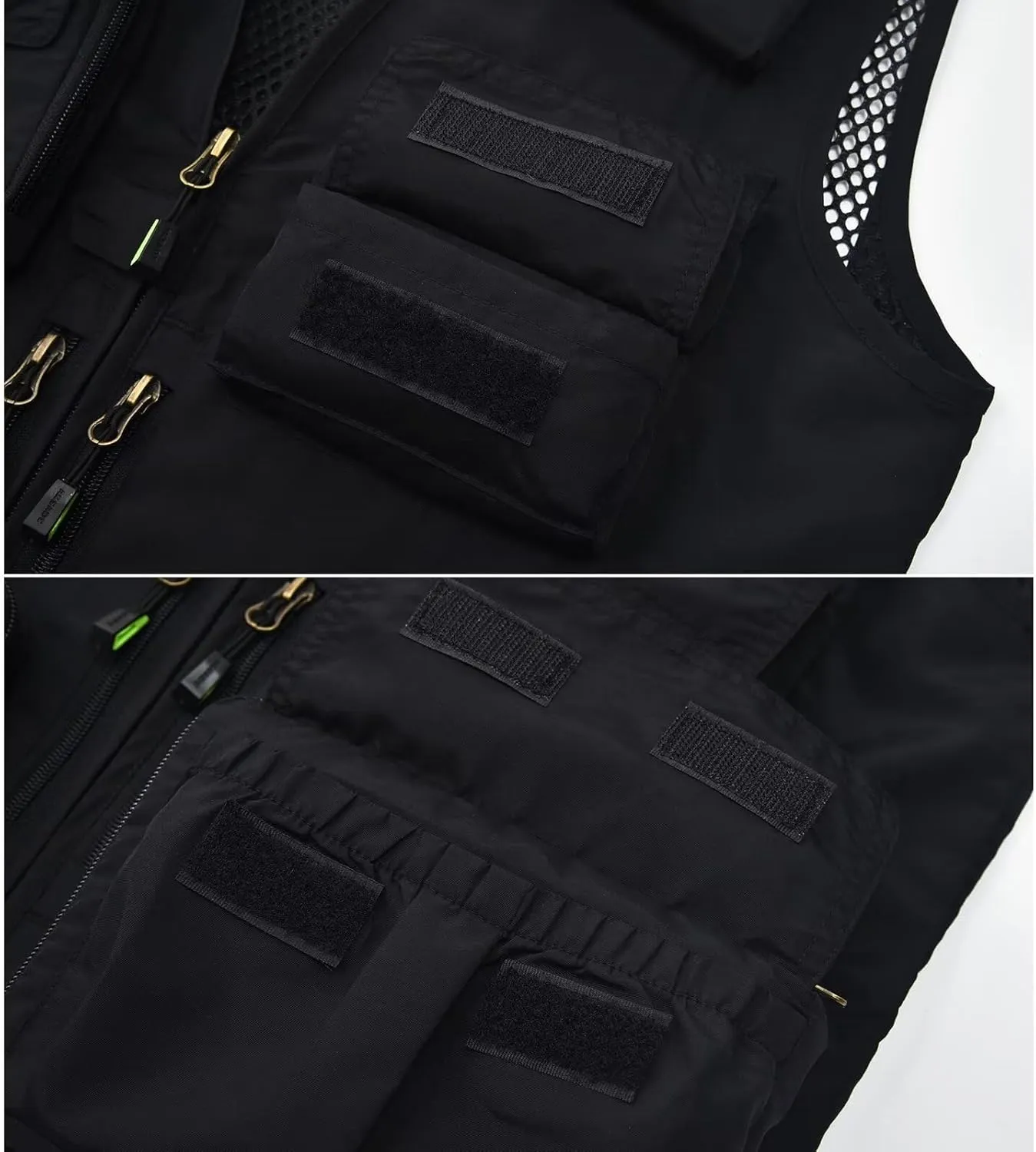 Spanye Mens Fishing Hunting Vest Outdoor Travel Utility Vest Tactical Work Jacket Multi Pocket