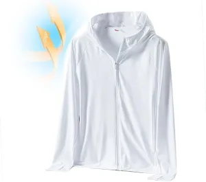 SPF50 Sunscreen Men's Rash Guard Long Sleeve Shirt Ice Silk Anti-Uv Knitted Sun Protection Clothing Men's Skin Coat