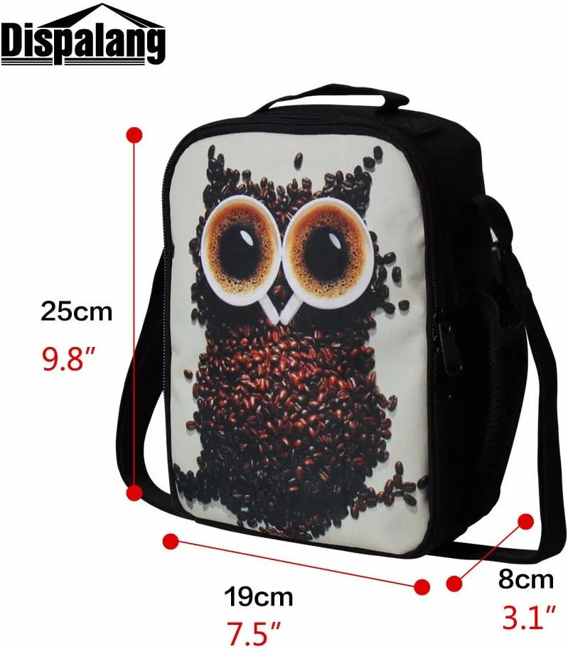 Spider Insect Print Lunch Box Bag for Children School Lunch Container