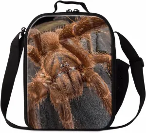 Spider Insect Print Lunch Box Bag for Children School Lunch Container