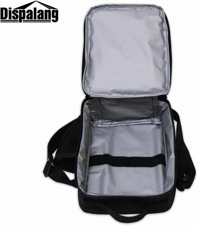 Spider Insect Print Lunch Box Bag for Children School Lunch Container