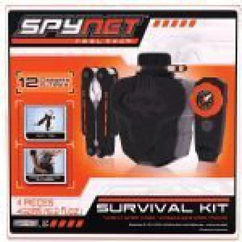 Spynet Real Tech Survival Kit Compass Canteen Whistle
