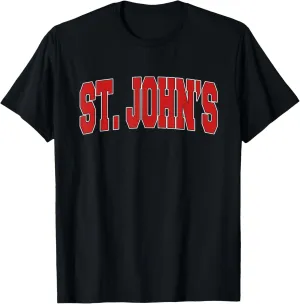 ST JOHN S CANADA Varsity Style Vintage Retro Canadian Sports T-Shirt