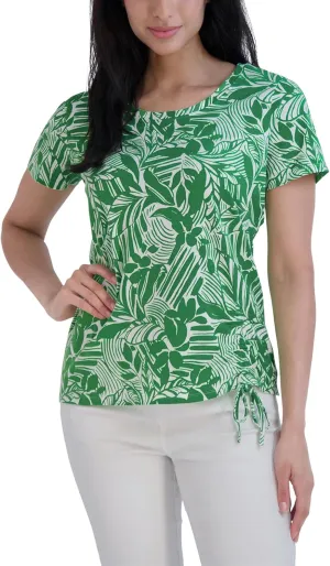 Stella Parker Women's Fashion T-Shirt Casual Short Sleeve Trendy Top