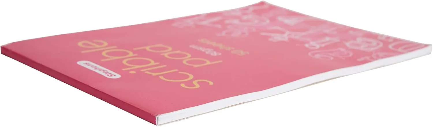 Stephens Scribble Pad (RS542056), A4, Gum Bound, 80GSM, 50 White Sheets, for Home, School, Professional Artists, College, Technical Drawing, Sketching, Amateurs, Arts and Crafts