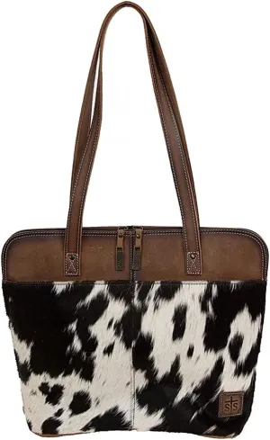 STS Ranchwear Women's Western Cowhide Leather Laptop Shopper Shoulder Bag