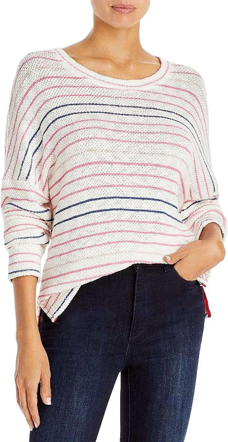 Sundry Womens Striped Sweatshirt