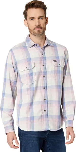 Superdry Vintage Flannel Shirt Pink Twill Check SM