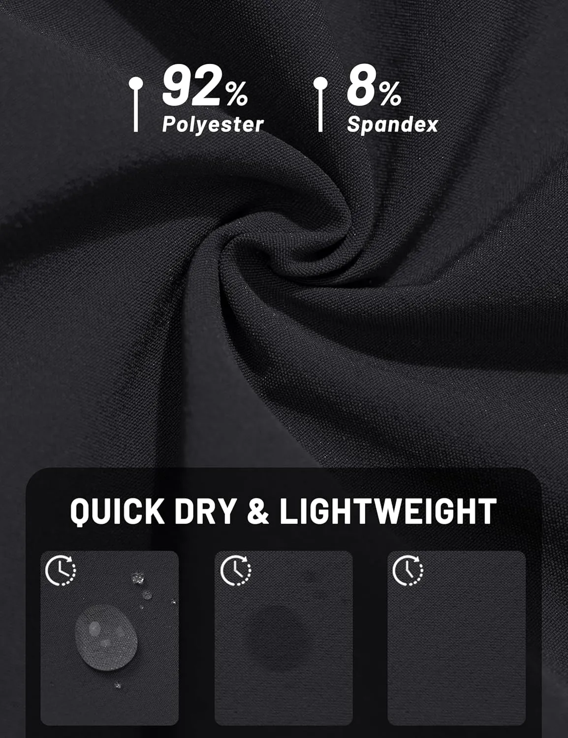 TACVASEN Mens Lighweight Hiking Pants Athletic Casual Quick Dry Stretch Water Resistant Joggers with Pockets Workout Gym