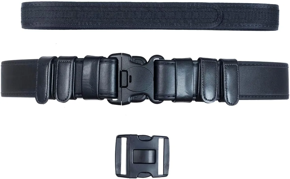 TAFTACFR Duty Belt for Law Enforcement Utility Security Military Police 2.25" Tactical Patrol Belt Set