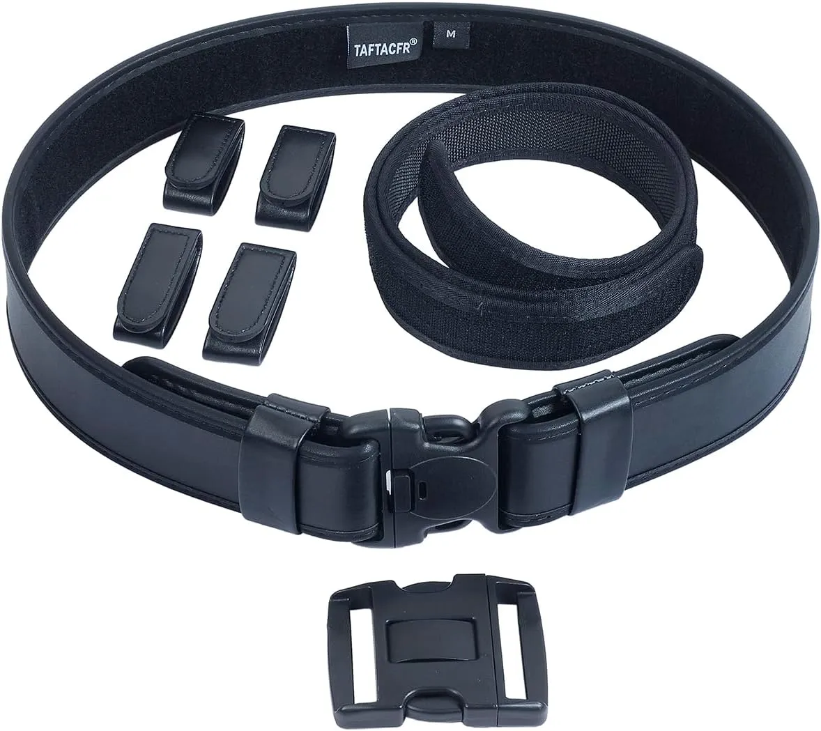 TAFTACFR Duty Belt for Law Enforcement Utility Security Military Police 2.25" Tactical Patrol Belt Set