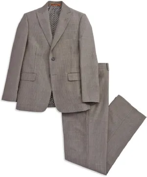 Tallia Orange Pinstriped Blazer & Pants Set (20R, Grey)