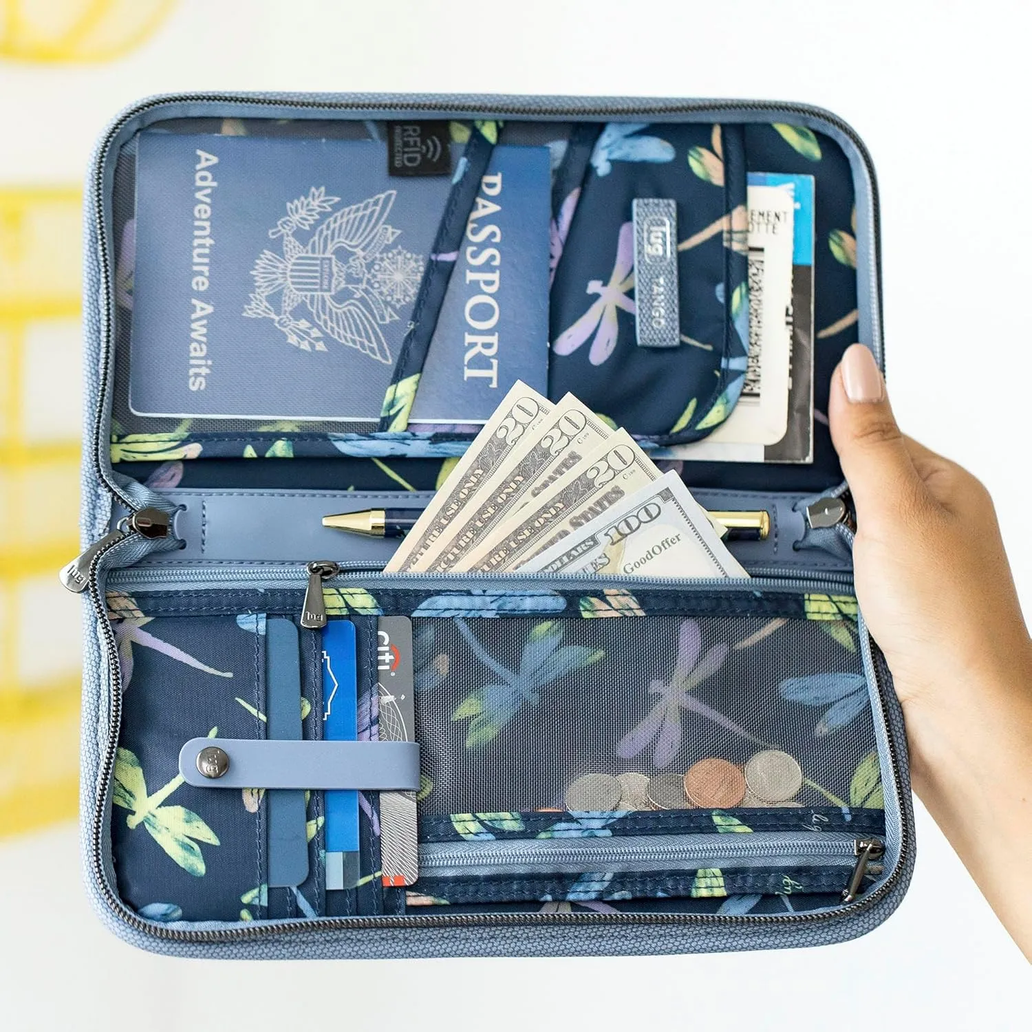 Tango Matte Luxe VL Travel RFID Wallet