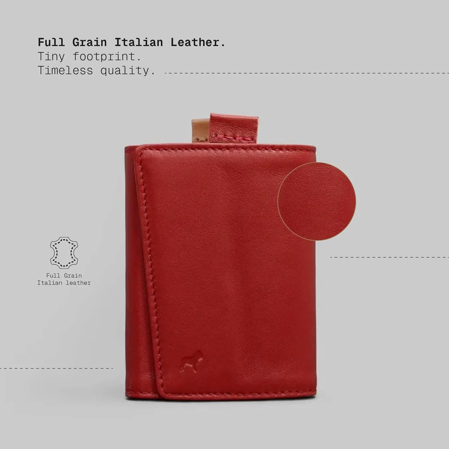 The Frenchie Co. Speed Wallet Mini, Ultra-Slim RFID Blocking Card Holder, Minimalist Front Pocket Wallet for Men & Women, Made of Full-Grain Italian Leather