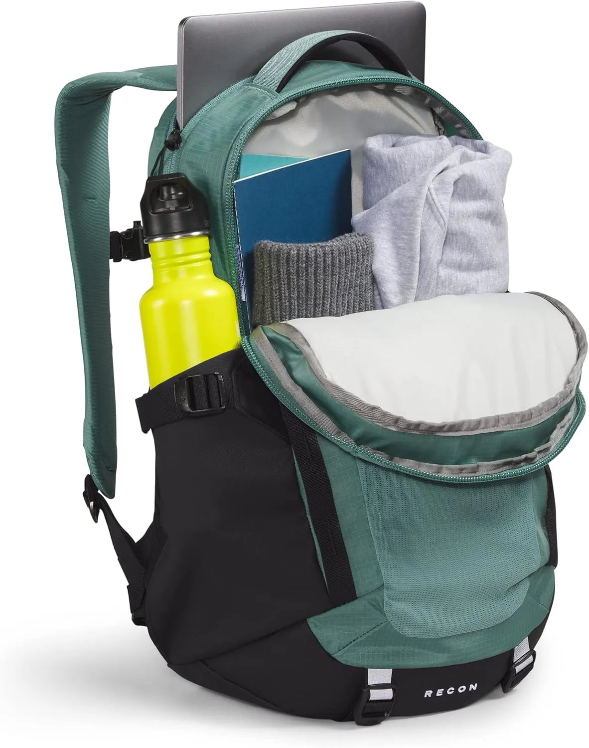 THE NORTH FACE Recon Everyday Laptop Backpack, Dark Sage/TNF Black, One Size