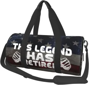 This Legend Has Retired Retirement Duffel Bag Gym Bag Travel Sports Tote Large Foldable Beach Swim Yoga2