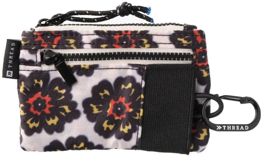 Thread Wallets Pouch Wallet – Compact Zip Wallet with Clear ID Window, Coin & Card Pockets, and Key Stash – Lightweight Rip-Stop Travel Wallet for Men & Women (Gwen)