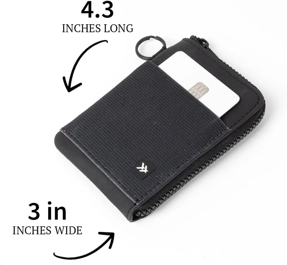 Thread Wallets RFID Blocking Leather Zip Wallet with Card Holder for Men and Women (Emmeline)