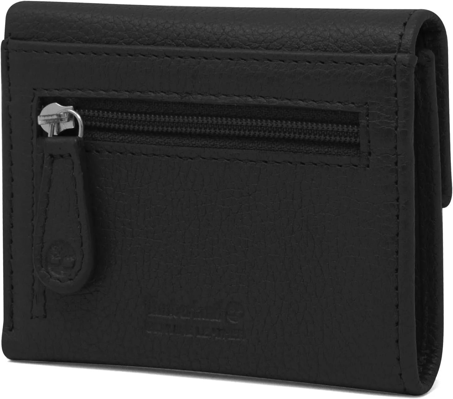 Timberland Women's Leather Rfid Small Indexer Snap Wallet Billfold, Black, one size