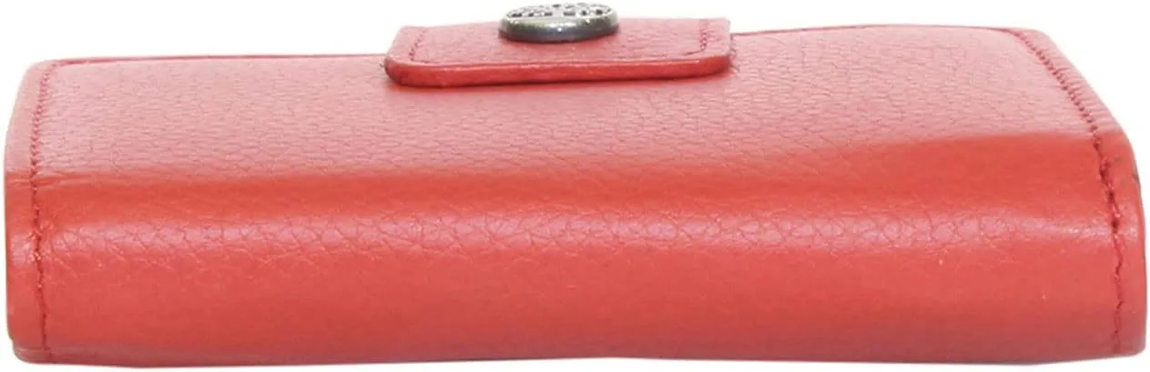Timberland Women's Leather RFID Small Indexer Wallet Billfold, Red, One Size