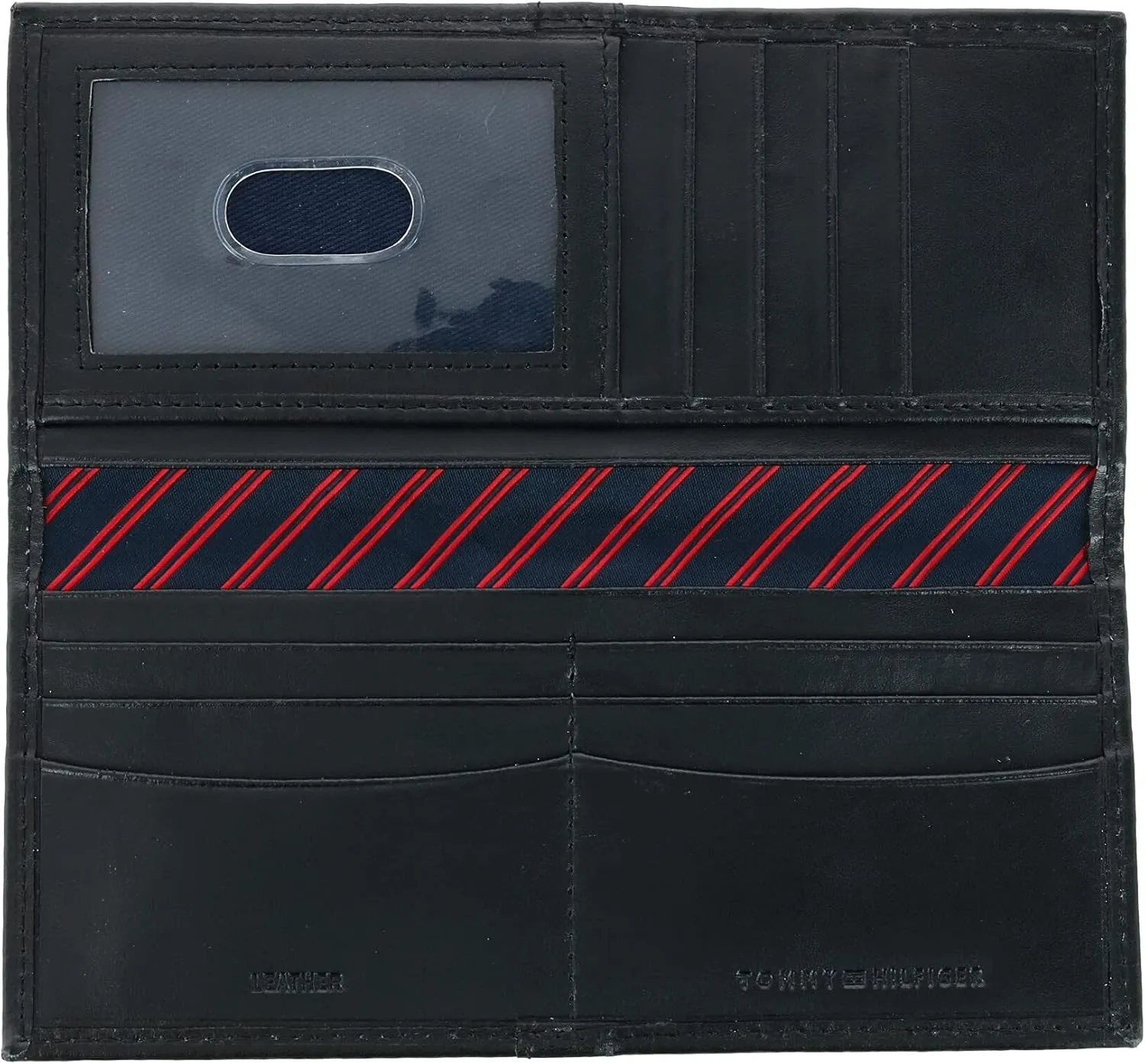 Tommy Hilfiger Men's Classic Secretary Wallet with ID Window and Multiple Card Slots