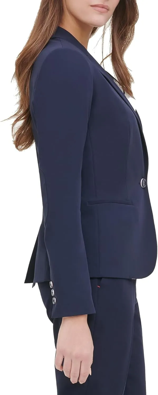 Tommy Hilfiger Women's Blazer – Business Jacket with Flattering Fit and Single-Button Closure