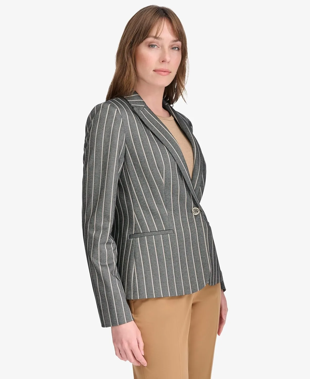 Tommy Hilfiger Women's Blazer – Business Jacket with Flattering Fit and Single-Button Closure