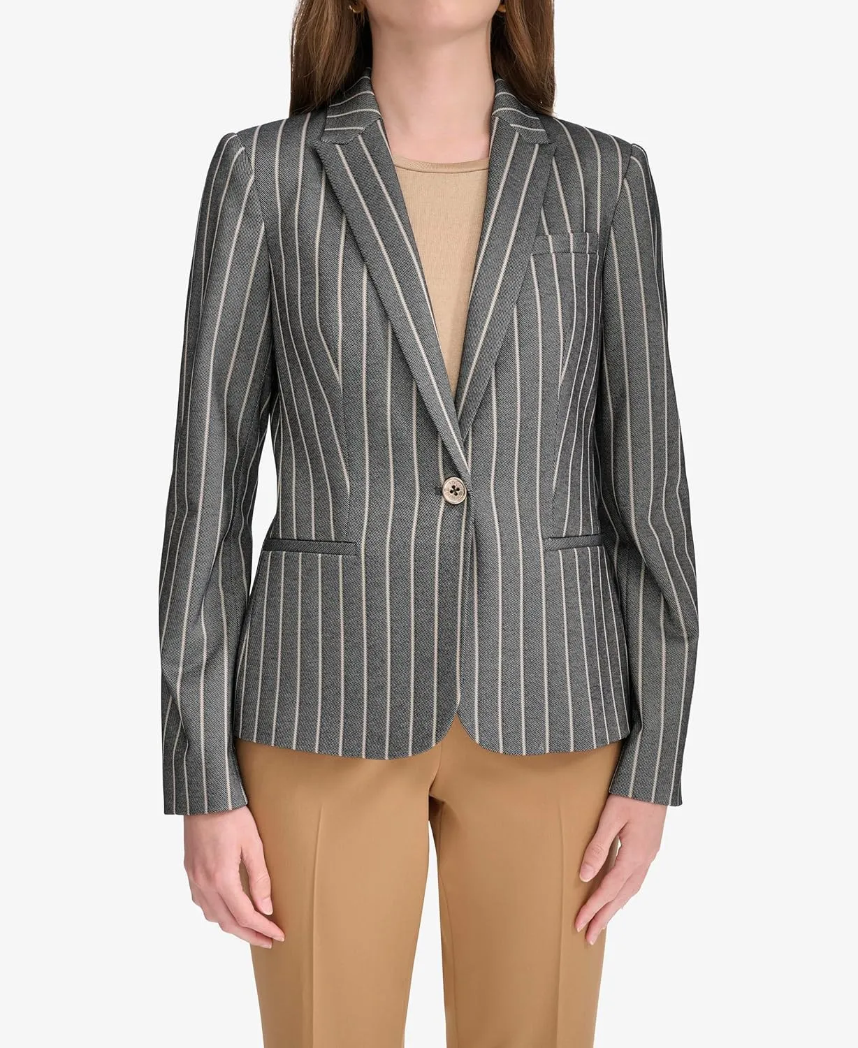 Tommy Hilfiger Women's Blazer – Business Jacket with Flattering Fit and Single-Button Closure
