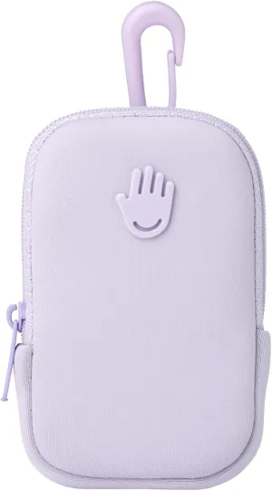 Touchette Zippered Pouch, Attachable Fashion Accessory with Snap Hook for Touchland Hand Sanitizer 1FL OZ., Lilac