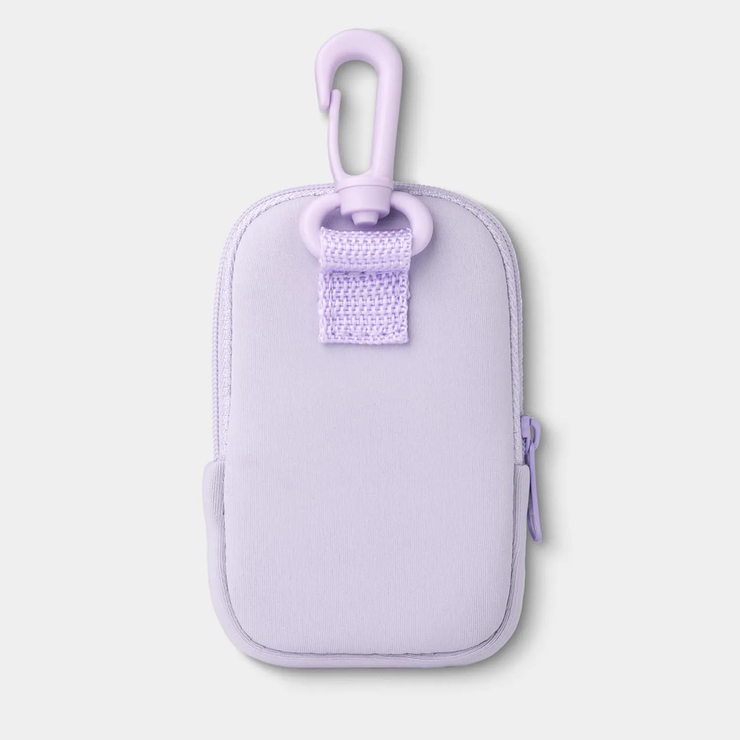 Touchette Zippered Pouch, Attachable Fashion Accessory with Snap Hook for Touchland Hand Sanitizer 1FL OZ., Lilac
