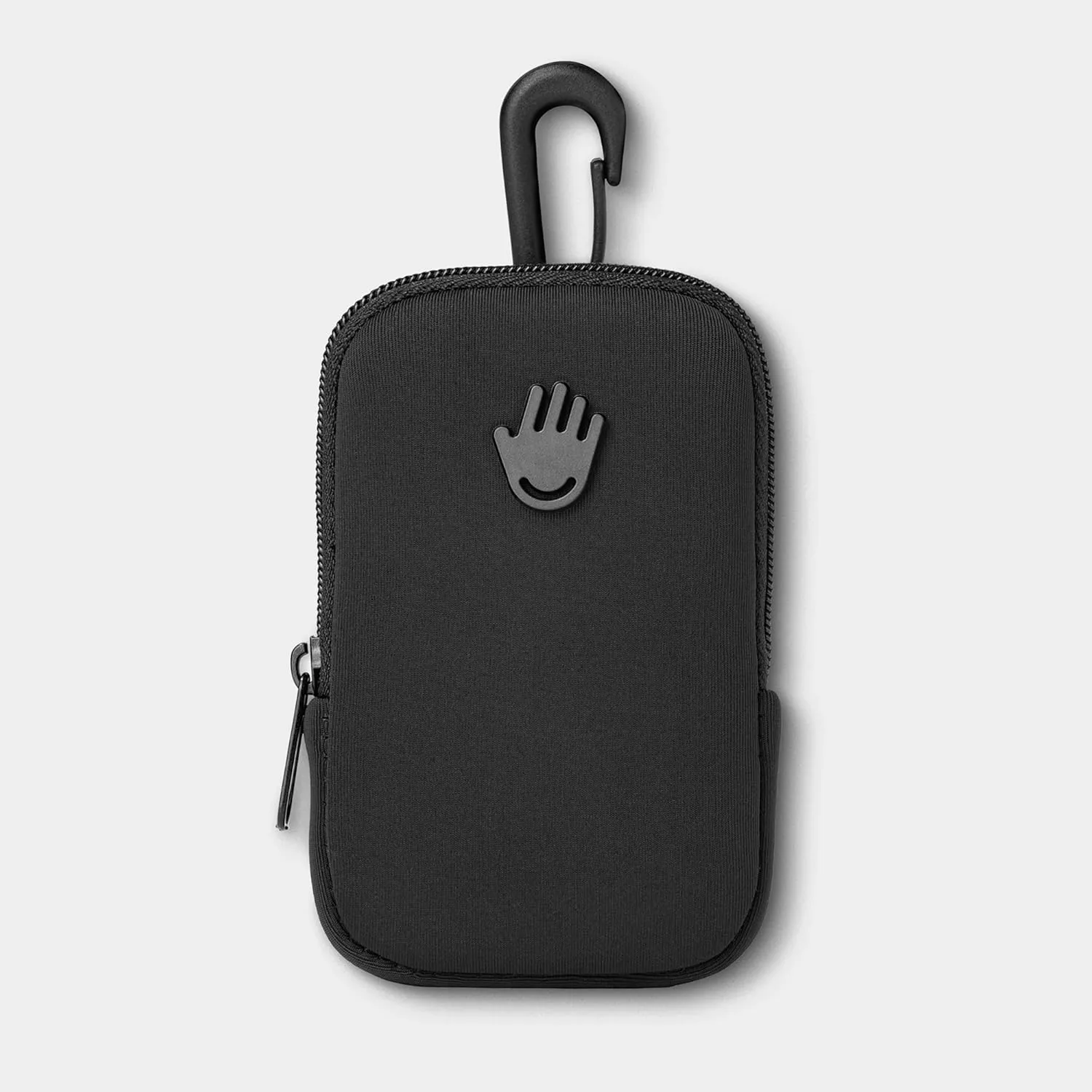 Touchland Touchette Zippered Pouch, Attachable Fashion Accessory with Snap Hook Hand Sanitizer 1FL OZ., Black