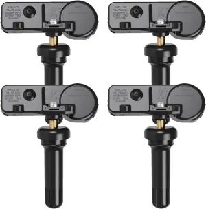 TPMS Sensor, 315Mhz Tire Pressure Monitoring Sensors Compatible with Ford F150.F250.F350.Explorer.Focus.Fusion, Lincoln MKZ, 4 PCS Replaces#DE8T-1A180-AA 9L3Z-1A189-A TPMS12