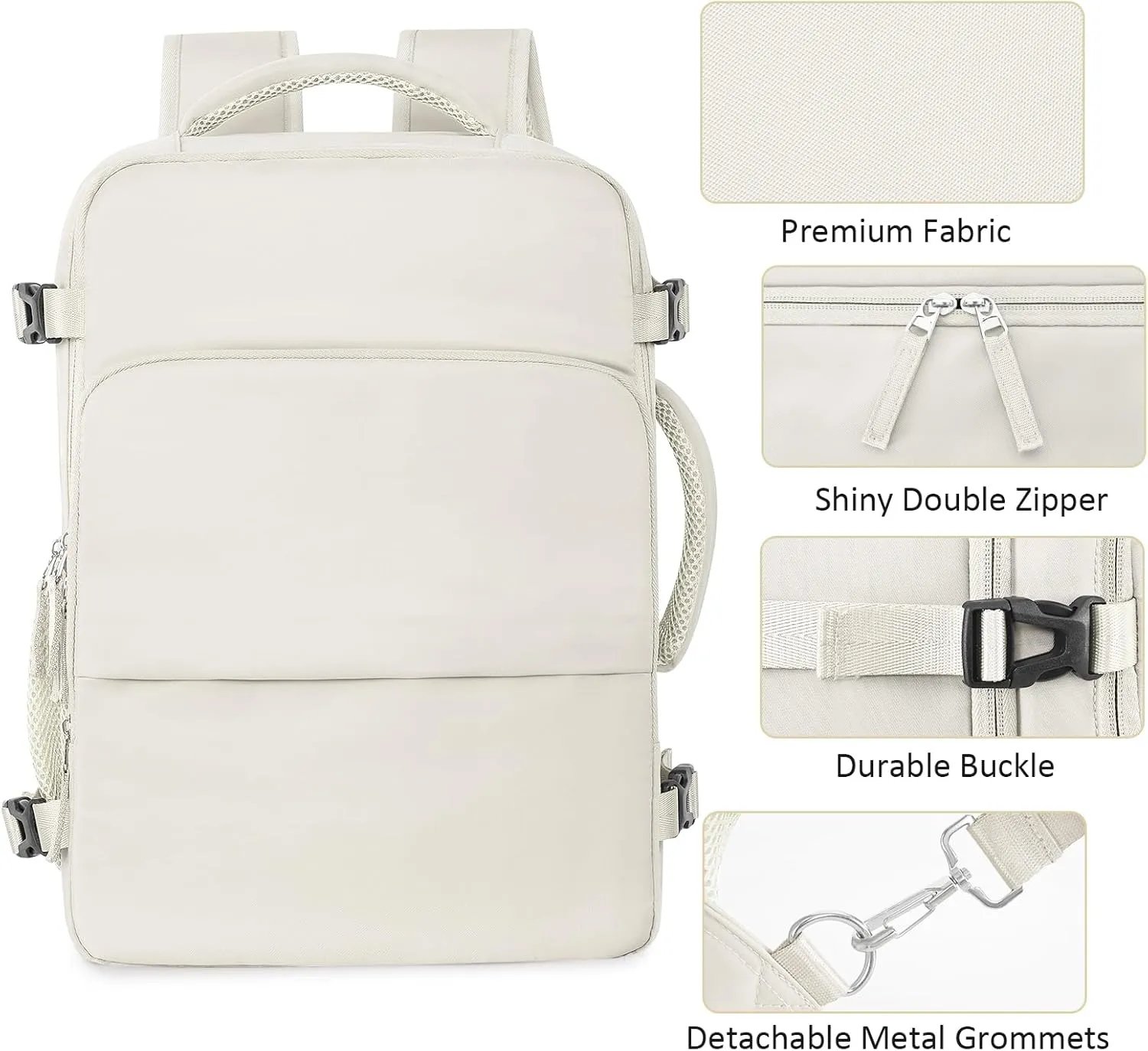 Travel Backpack for Women Men,Travel Laptop Backpack w/USB Charging Port, Waterproof Travel Backpack Carry On Flight Approved,Weekender Business Hiking Bag,Laptop Backpack 15.6 inch